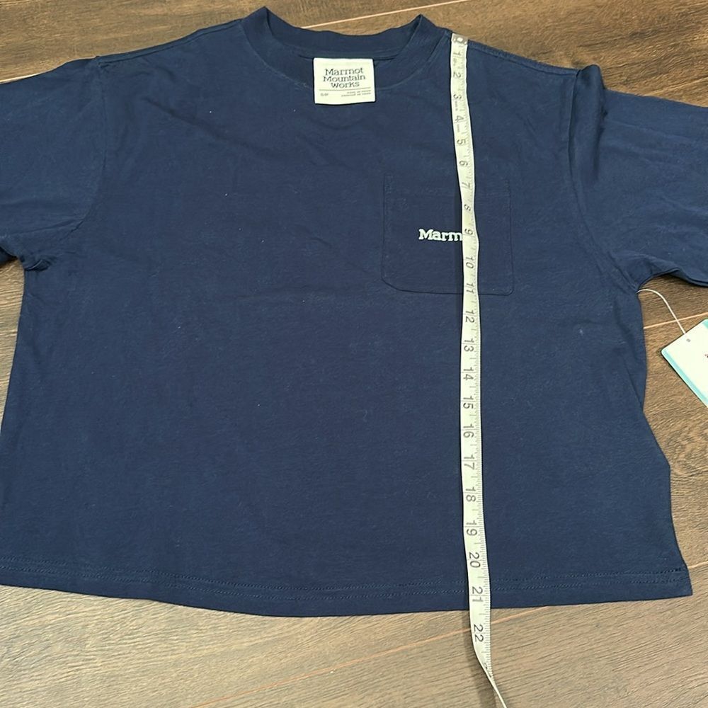 NWT Women’s Marmot Boxy Tee - Navy Blue Size Small - Picture 5 of 7